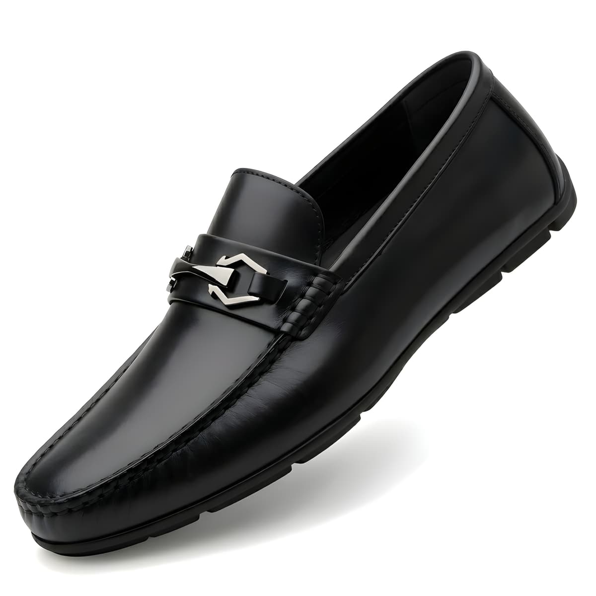 WUGO Men's Casual Slip-On Loafers - Black