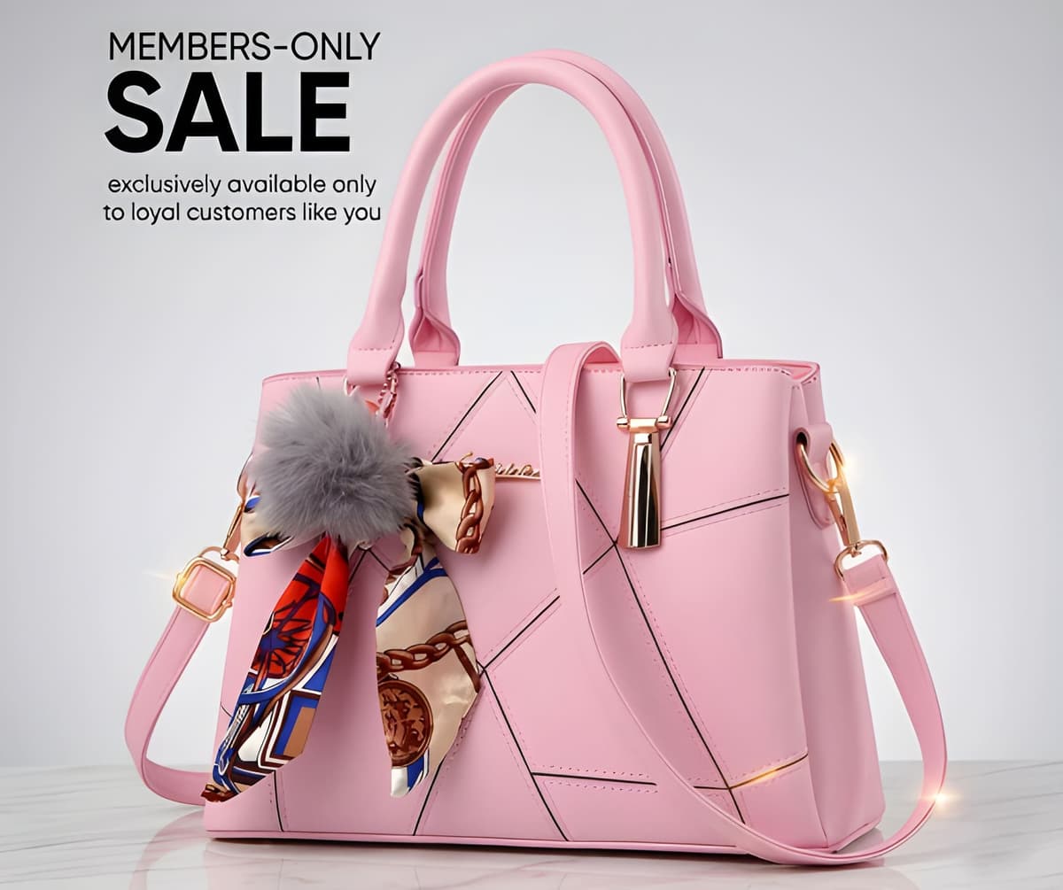 WUGO Women's Elegant PU Leather Shoulder Handbag - Beige/Gold