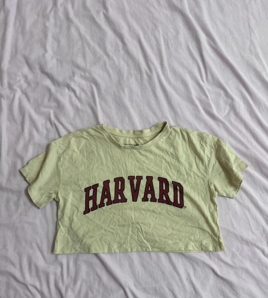 Green oversize crop top