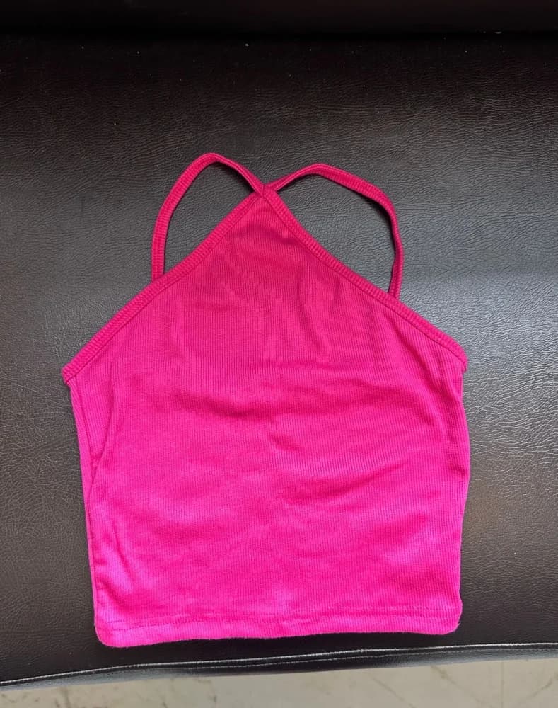 Pink crop top