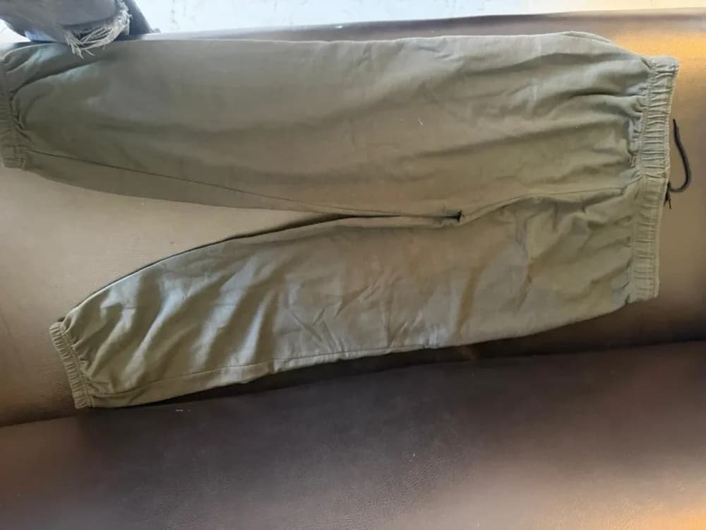 Olive green track pant