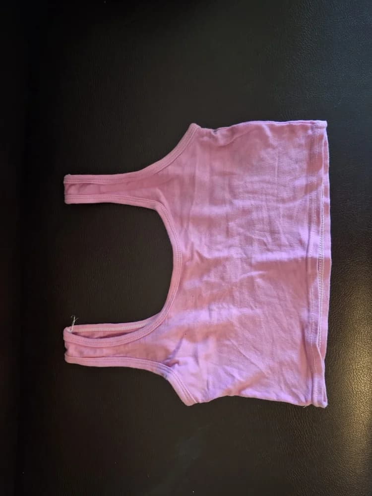Baby pink crop top