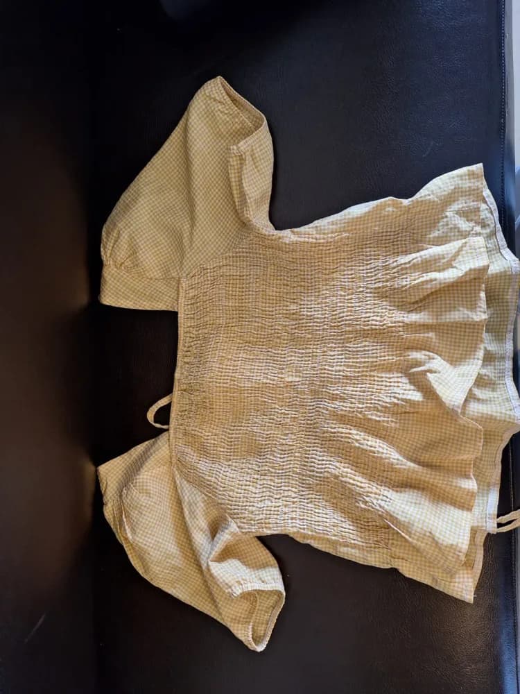 Yellow babydoll top