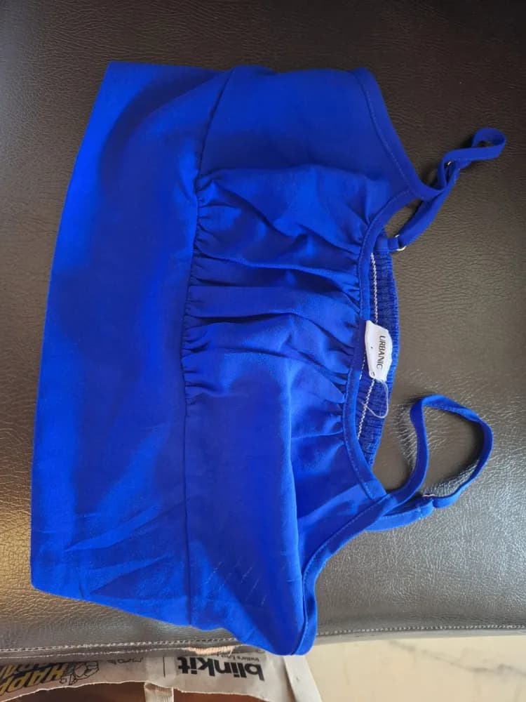 Urbanic blue crop top